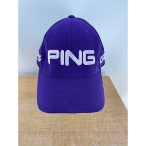 PING G25 i25 Golf Hat Mens Purple Flexfit Baseball Cap L-XL SensorCool Headwear